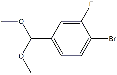 4-BROMO-3-FLUOROBENZALDEHYDE DIMETHYL ACETAL 구조식 이미지