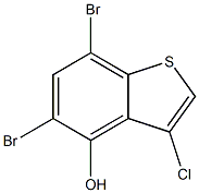 5,7-dibromo-3-chlorobenzo[b]thiophen-4-ol Structure