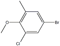 5-bromo-1-chloro-2-methoxy-3-methylbenzene Structure