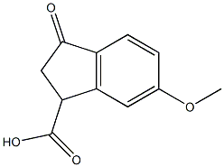 6-methoxy-3-oxo-2,3-dihydro-1H-indene-1-carboxylic acid Structure