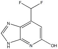 7-(difluoromethyl)-3H-imidazo[4,5-b]pyridin-5-ol 구조식 이미지