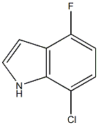 7-chloro-4-fluoro-1H-indole Structure