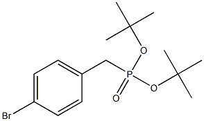 di-tert-butyl 4-bromobenzylphosphonate 구조식 이미지