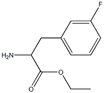 ethyl 2-amino-3-(3-fluorophenyl)propanoate 구조식 이미지