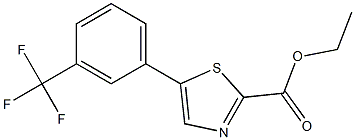 ethyl 5-(3-(trifluoromethyl)phenyl)thiazole-2-carboxylate 구조식 이미지