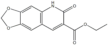 ethyl 5,6-dihydro-6-oxo-[1,3]dioxolo[4,5-g]quinoline-7-carboxylate Structure