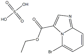 ethyl 5-bromoimidazo[1,2-a]pyridine-3-carboxylate sulfate 구조식 이미지