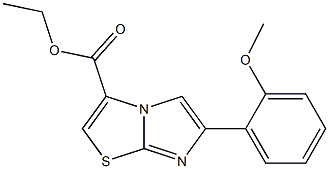 ETHYL 6-(2-METHOXYPHENYL)IMIDAZO[2,1-B][1,3]THIAZOLE-3-CARBOXYLATE 구조식 이미지