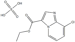 ethyl 8-chloroimidazo[1,2-a]pyridine-3-carboxylate sulfate Structure