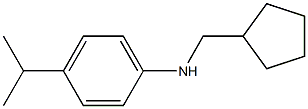 N-(cyclopentylmethyl)-4-isopropylbenzenamine Structure