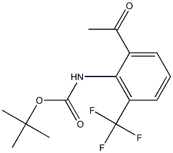 tert-butyl 2-acetyl-6-(trifluoromethyl)phenylcarbamate 구조식 이미지
