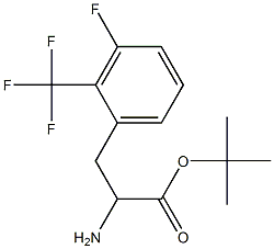 tert-butyl 2-amino-3-(3-fluoro-2-(trifluoromethyl)phenyl)propanoate 구조식 이미지
