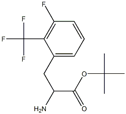 tert-butyl 2-amino-3-(3-fluoro-2-(trifluoromethyl)phenyl)propanoate Structure