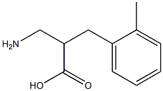 3-amino-2-(2-methylbenzyl)propanoic acid 구조식 이미지