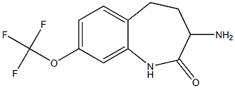 3-Amino-8-(trifluoromethoxy)-1H,3H,4H,5H-benzo[f]azepin-2-one 구조식 이미지