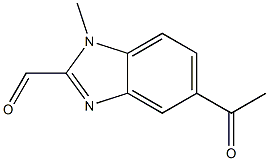 5-Acetyl-1-methyl-1H-benzimidazole-2-carboxaldehyde Structure