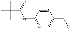 N-(5-(chloromethyl)pyrazin-2-yl)pivalamide 구조식 이미지