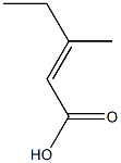 3-Methyl-pent-2-enoic acid 구조식 이미지