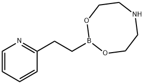 2-(2-Pyridyl)ethylboronic acid diethanolamine ester 구조식 이미지