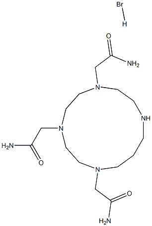1,4,7-Tris(aminocarbonylmethyl)-1,4,7,10-tetraazacyclotridecane hydrobromide Structure