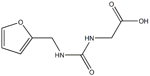 ({[(2-furylmethyl)amino]carbonyl}amino)acetic acid 구조식 이미지