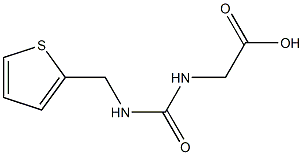 ({[(thien-2-ylmethyl)amino]carbonyl}amino)acetic acid Structure
