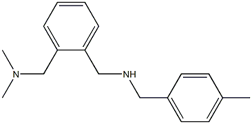 ({2-[(dimethylamino)methyl]phenyl}methyl)[(4-methylphenyl)methyl]amine Structure