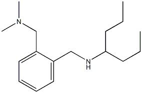 ({2-[(heptan-4-ylamino)methyl]phenyl}methyl)dimethylamine 구조식 이미지