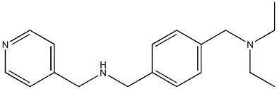 ({4-[(diethylamino)methyl]phenyl}methyl)(pyridin-4-ylmethyl)amine 구조식 이미지