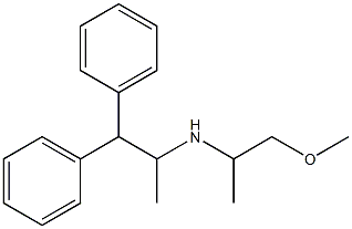 (1,1-diphenylpropan-2-yl)(1-methoxypropan-2-yl)amine Structure