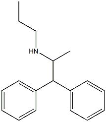 (1,1-diphenylpropan-2-yl)(propyl)amine Structure