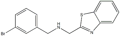 (1,3-benzothiazol-2-ylmethyl)[(3-bromophenyl)methyl]amine Structure