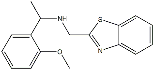 (1,3-benzothiazol-2-ylmethyl)[1-(2-methoxyphenyl)ethyl]amine 구조식 이미지