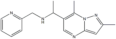 (1-{2,7-dimethylpyrazolo[1,5-a]pyrimidin-6-yl}ethyl)(pyridin-2-ylmethyl)amine Structure