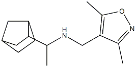 (1-{bicyclo[2.2.1]heptan-2-yl}ethyl)[(3,5-dimethyl-1,2-oxazol-4-yl)methyl]amine Structure