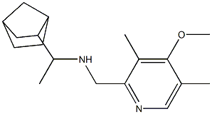 (1-{bicyclo[2.2.1]heptan-2-yl}ethyl)[(4-methoxy-3,5-dimethylpyridin-2-yl)methyl]amine Structure