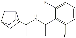 (1-{bicyclo[2.2.1]heptan-2-yl}ethyl)[1-(2,6-difluorophenyl)ethyl]amine Structure