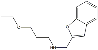 (1-benzofuran-2-ylmethyl)(3-ethoxypropyl)amine Structure