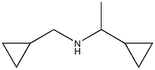(1-cyclopropylethyl)(cyclopropylmethyl)amine Structure