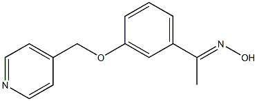 (1E)-1-[3-(pyridin-4-ylmethoxy)phenyl]ethanone oxime 구조식 이미지