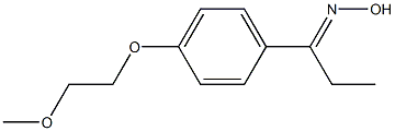(1E)-1-[4-(2-methoxyethoxy)phenyl]propan-1-one oxime 구조식 이미지