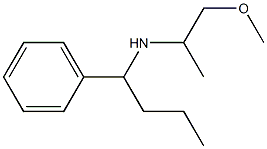 (1-methoxypropan-2-yl)(1-phenylbutyl)amine Structure