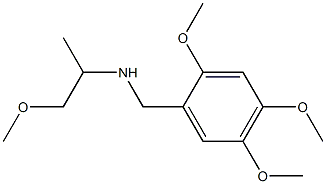 (1-methoxypropan-2-yl)[(2,4,5-trimethoxyphenyl)methyl]amine 구조식 이미지