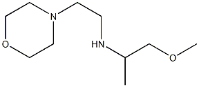 (1-methoxypropan-2-yl)[2-(morpholin-4-yl)ethyl]amine Structure