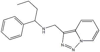 (1-phenylbutyl)({[1,2,4]triazolo[3,4-a]pyridin-3-ylmethyl})amine 구조식 이미지
