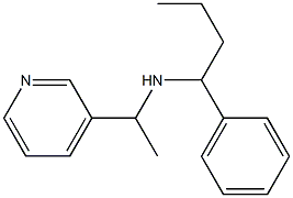 (1-phenylbutyl)[1-(pyridin-3-yl)ethyl]amine Structure