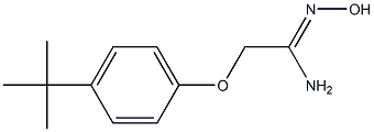 (1Z)-2-(4-tert-butylphenoxy)-N'-hydroxyethanimidamide Structure