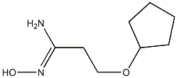 (1Z)-3-(cyclopentyloxy)-N'-hydroxypropanimidamide 구조식 이미지