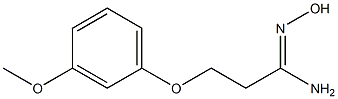(1Z)-N'-hydroxy-3-(3-methoxyphenoxy)propanimidamide 구조식 이미지