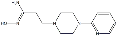 (1Z)-N'-hydroxy-3-(4-pyridin-2-ylpiperazin-1-yl)propanimidamide 구조식 이미지